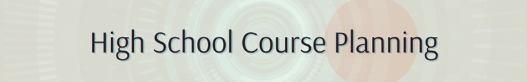 High School Course Planning Button